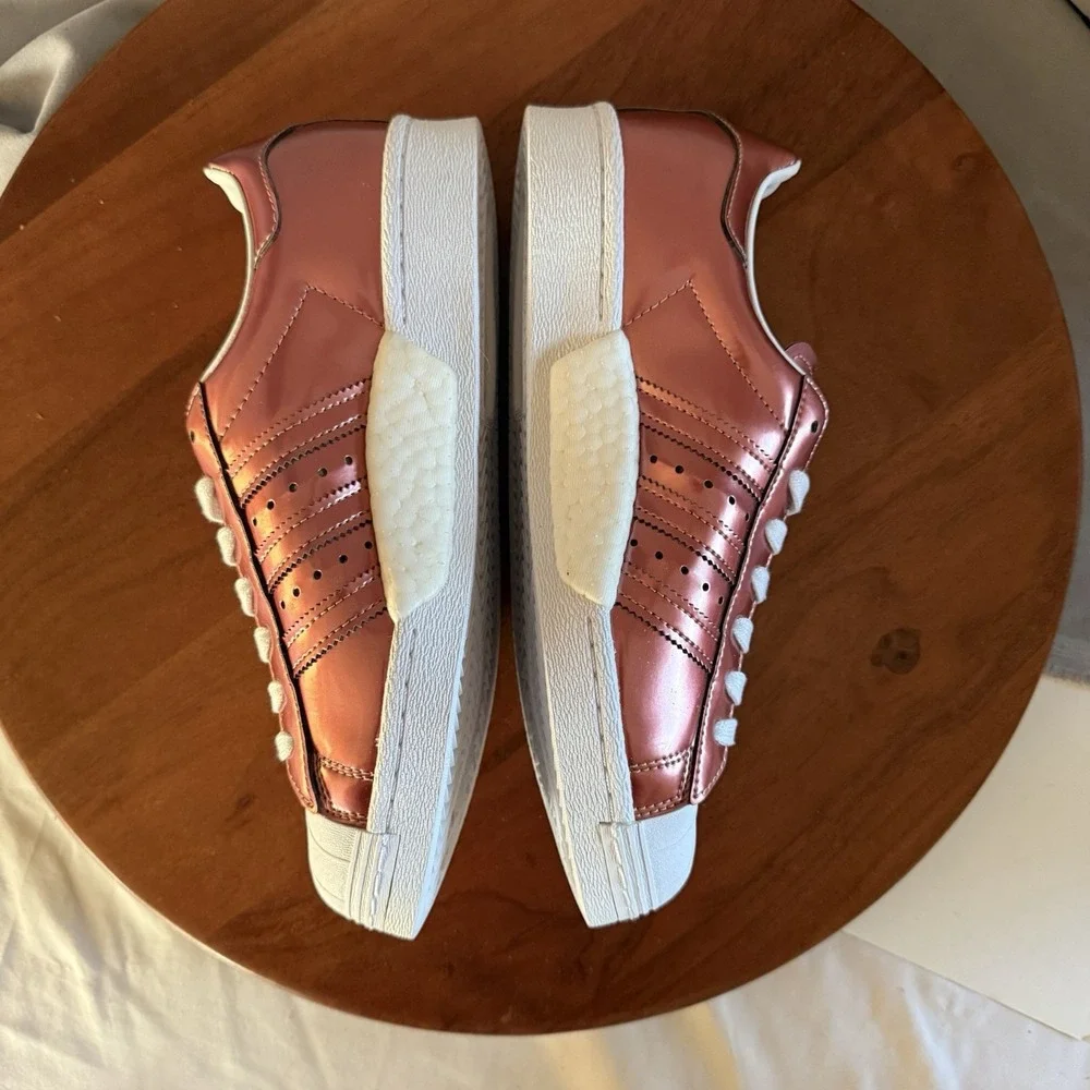 Adidas Superstar Boost Copper Metallic Women's Basketball Shoes BB2270 Size 8.5 - Picture 10 of 13
